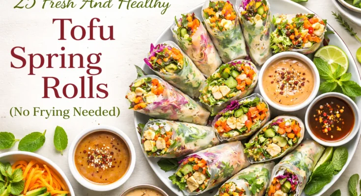 Healthy Tofu Spring Rolls