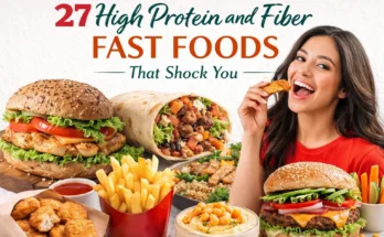 High protein and fiber fast food
