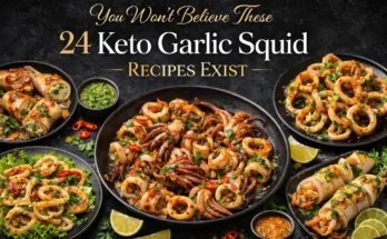Keto Garlic Squid