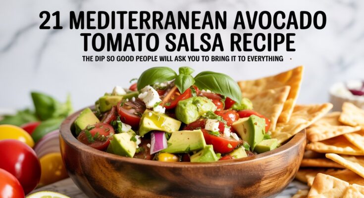 21 Mediterranean Avocado Tomato Salsa Recipe The Dip So Good People Will Ask You to Bring It to Everything