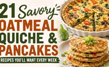 Savory Oatmeal Quiche & Pancakes