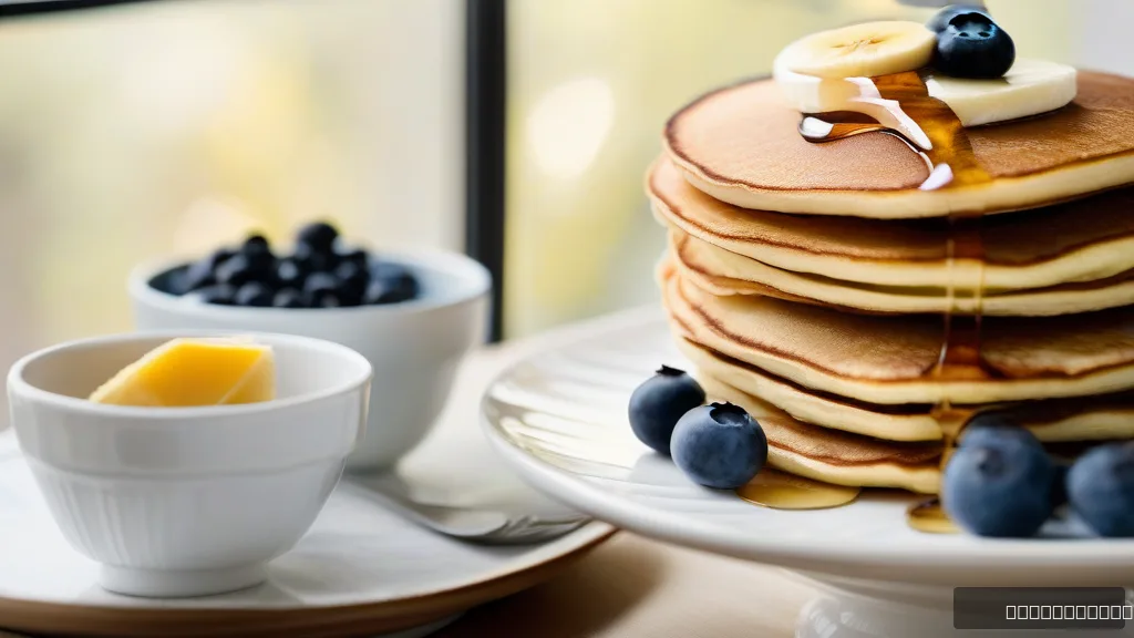 Blueberry Banana Oatmeal Pancakes