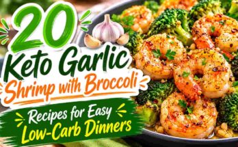 Keto Garlic Shrimp with Broccoli