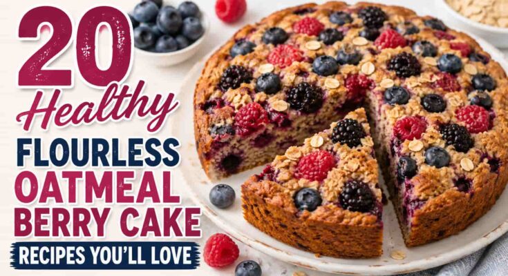Flourless Oatmeal Berry Cake