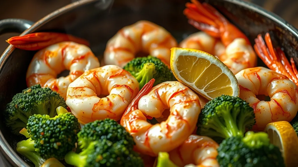 Keto Garlic Shrimp with Broccoli 