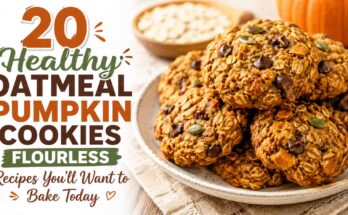 Healthy Oatmeal Pumpkin Cookies Flourless