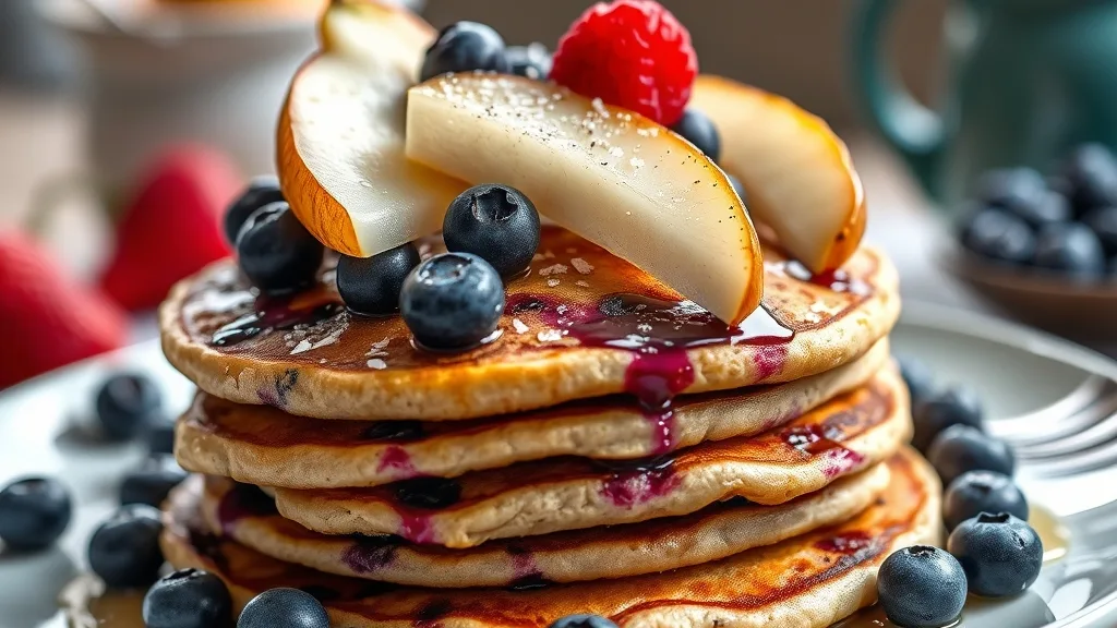 Oatmeal Pear Pancakes