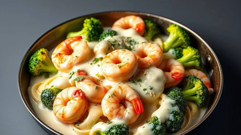 Keto Garlic Shrimp with Broccoli 