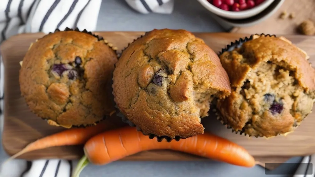 Healthy Carrot Cake Muffins