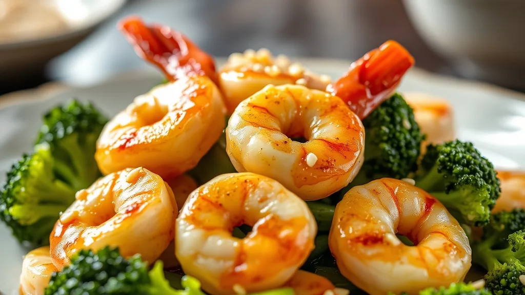 Keto Garlic Shrimp with Broccoli 