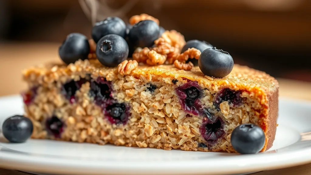Flourless Oatmeal Berry Cake