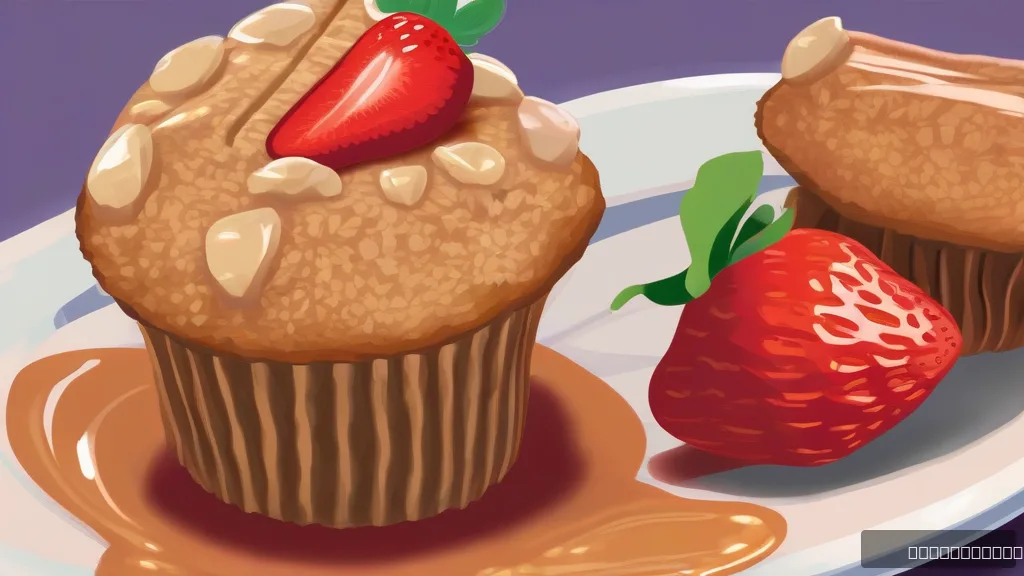  Flourless Strawberry Oatmeal Muffins