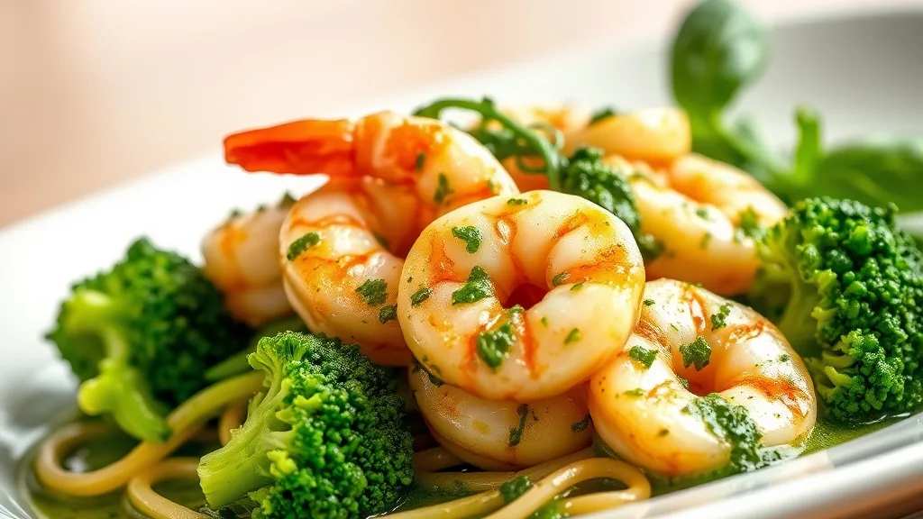 Keto Garlic Shrimp with Broccoli 