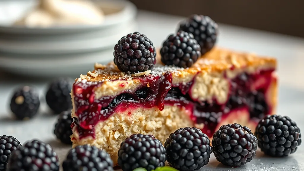 Flourless Oatmeal Berry Cake