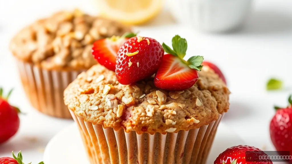  Flourless Strawberry Oatmeal Muffins