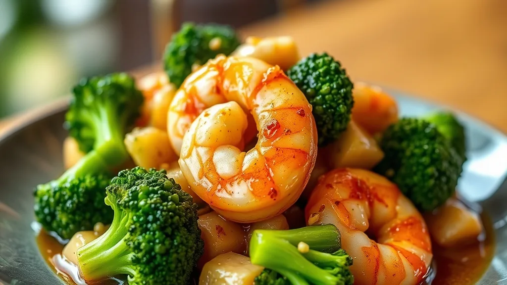 Keto Garlic Shrimp with Broccoli 