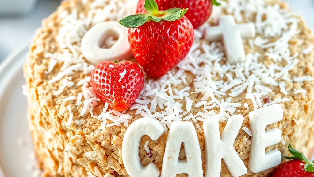 Flourless Oatmeal Berry Cake