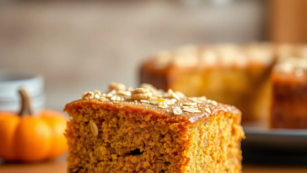 Flourless Oatmeal Pumpkin Cake