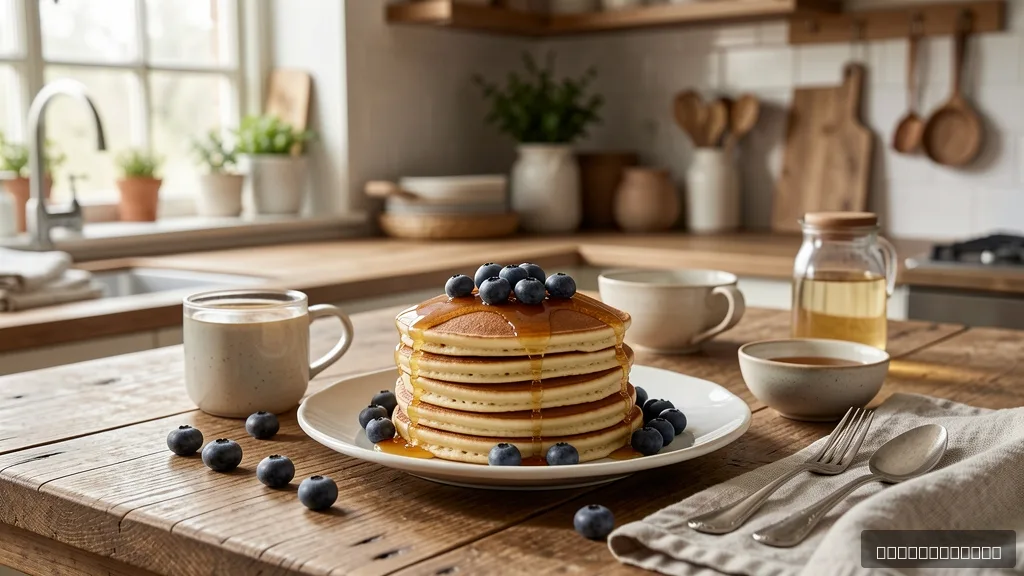 Blueberry Banana Oatmeal Pancakes