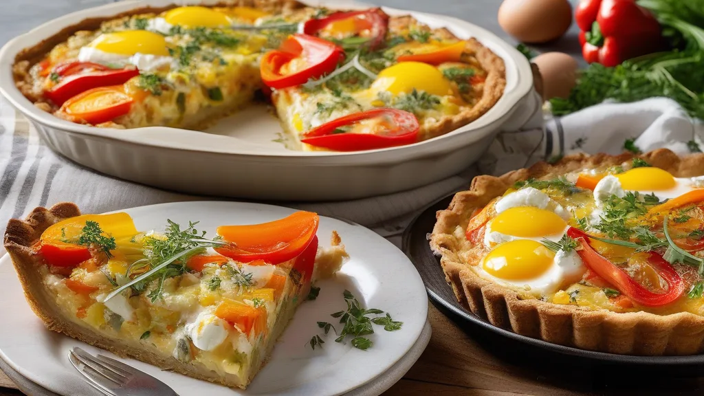 Savory Oatmeal Quiche & Pancakes