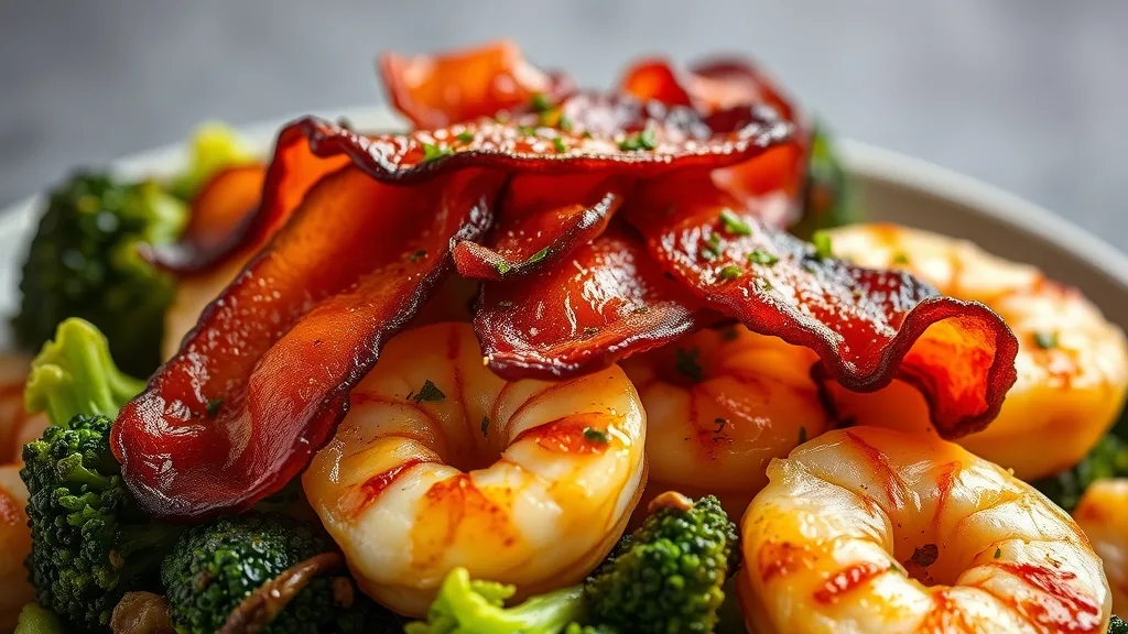 Keto Garlic Shrimp with Broccoli 