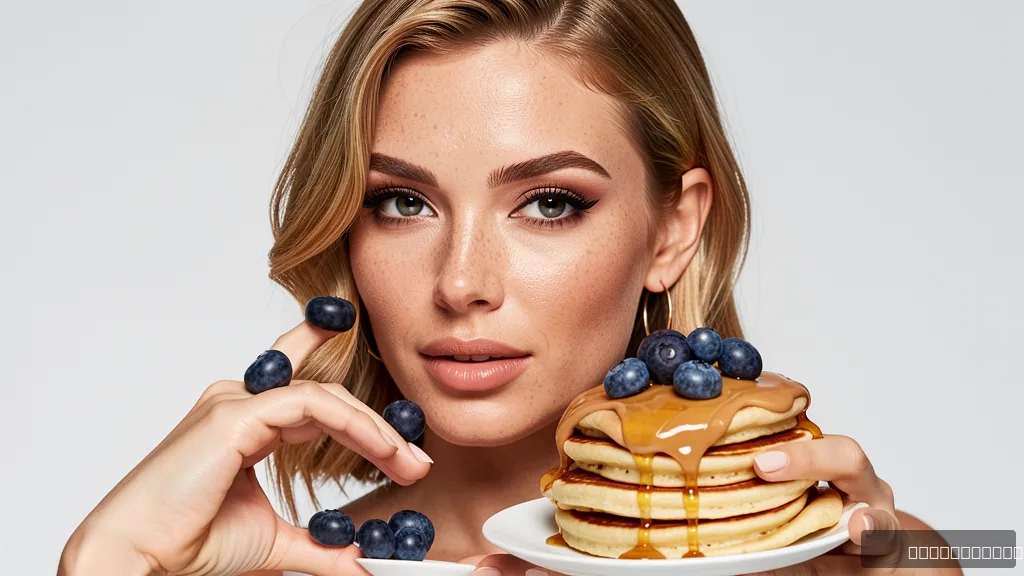 Blueberry Banana Oatmeal Pancakes