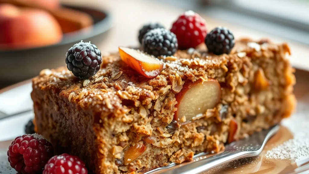 Flourless Oatmeal Berry Cake