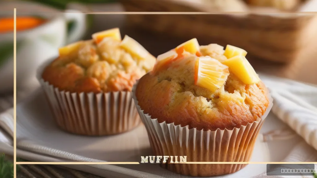 Healthy Carrot Cake Muffins
