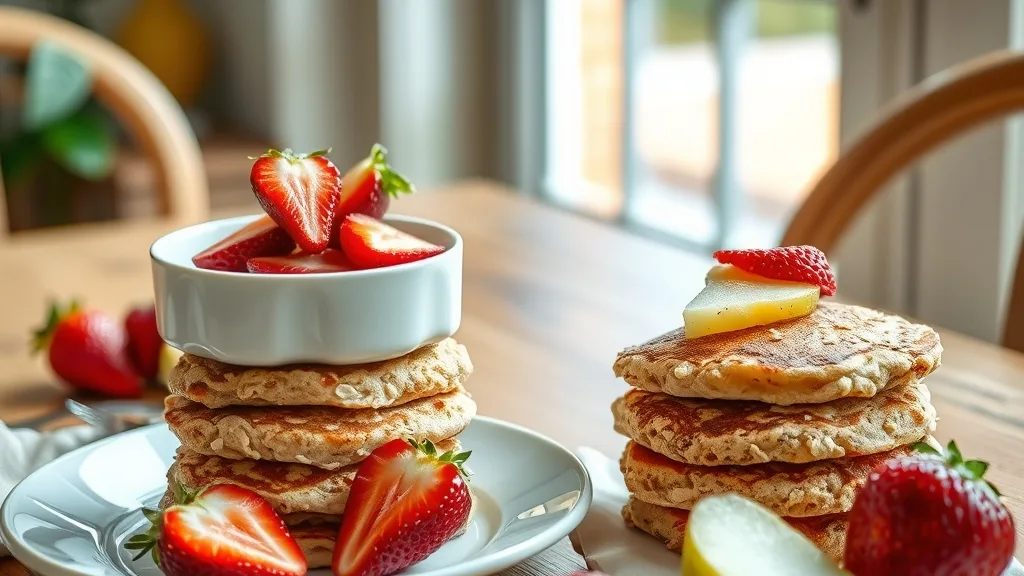 Oatmeal Pear Pancakes