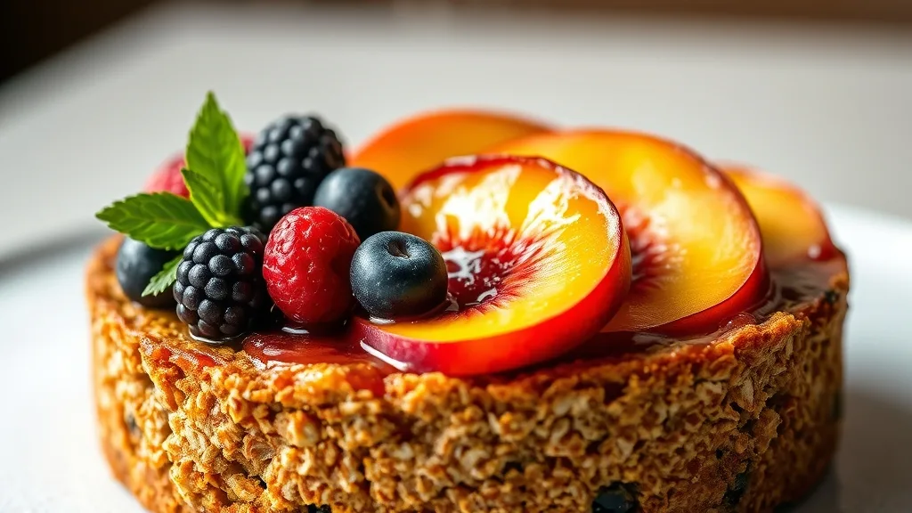 Flourless Oatmeal Berry Cake