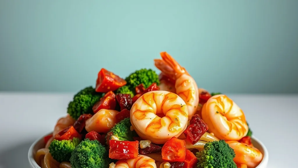 Keto Garlic Shrimp with Broccoli 
