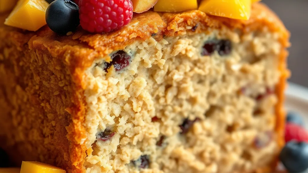 Flourless Oatmeal Berry Cake