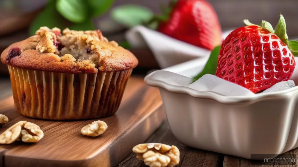  Flourless Strawberry Oatmeal Muffins
