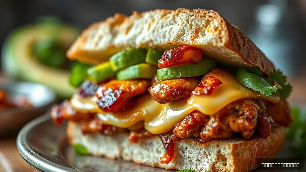 Garlic Avocado Grilled Cheese Sandwich