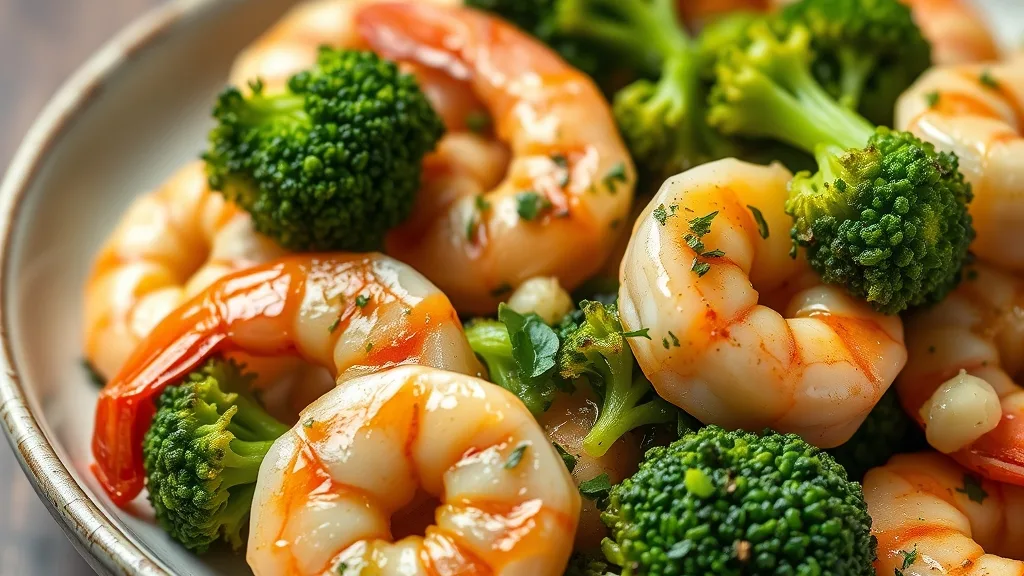Keto Garlic Shrimp with Broccoli 