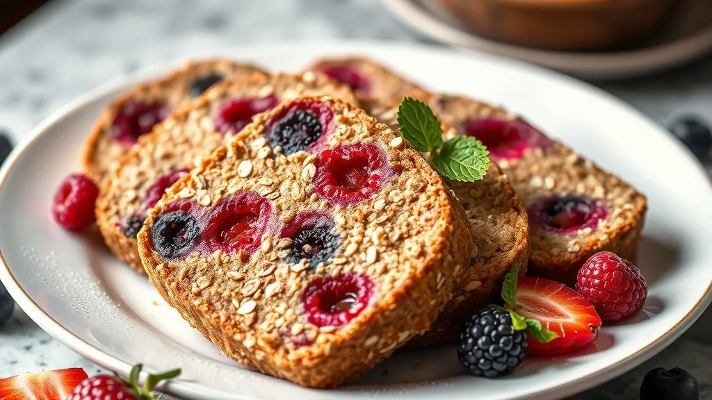 Flourless Oatmeal Berry Cake