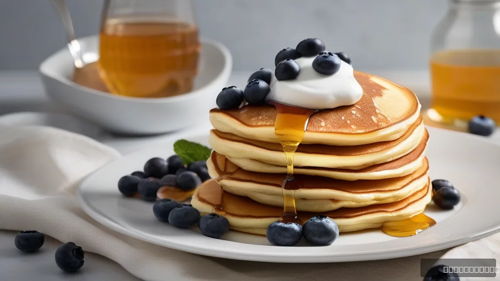 Blueberry Banana Oatmeal Pancakes