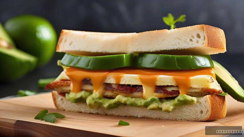 Garlic Avocado Grilled Cheese Sandwich