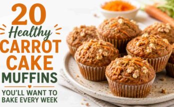 Healthy Carrot Cake Muffins