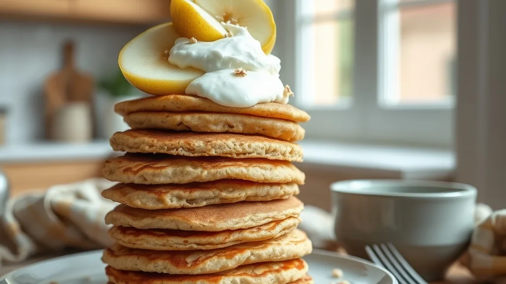 Oatmeal Pear Pancakes