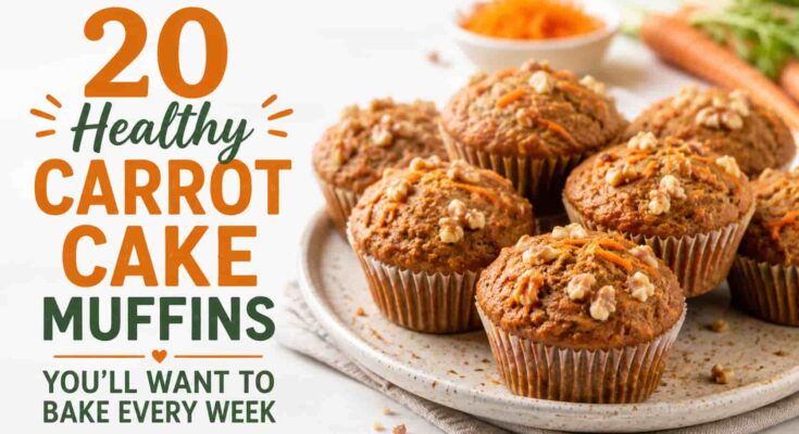 Healthy Carrot Cake Muffins
