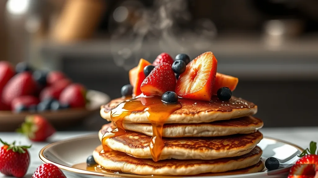 Blueberry Banana Oatmeal Pancakes