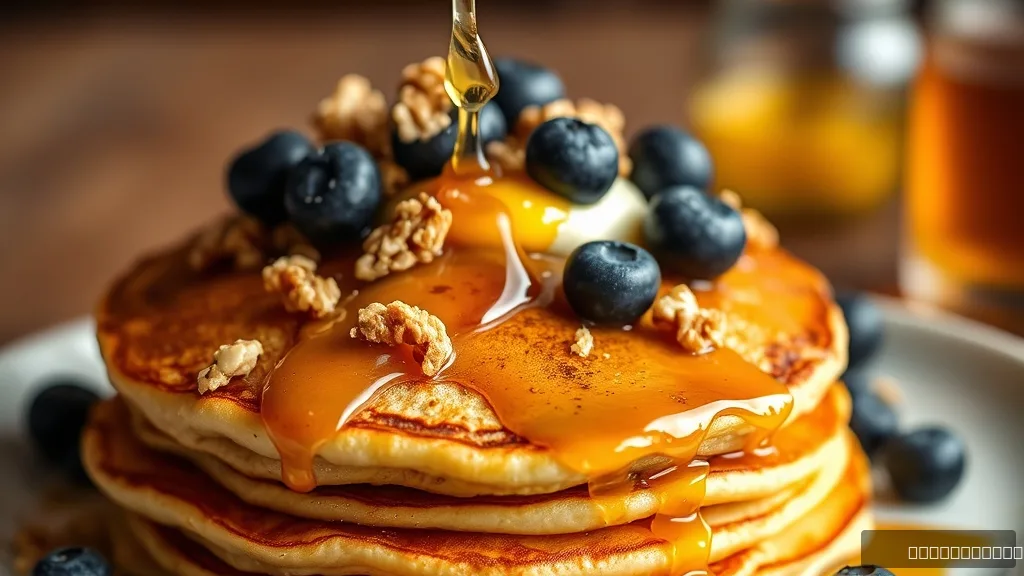 Blueberry Banana Oatmeal Pancakes
