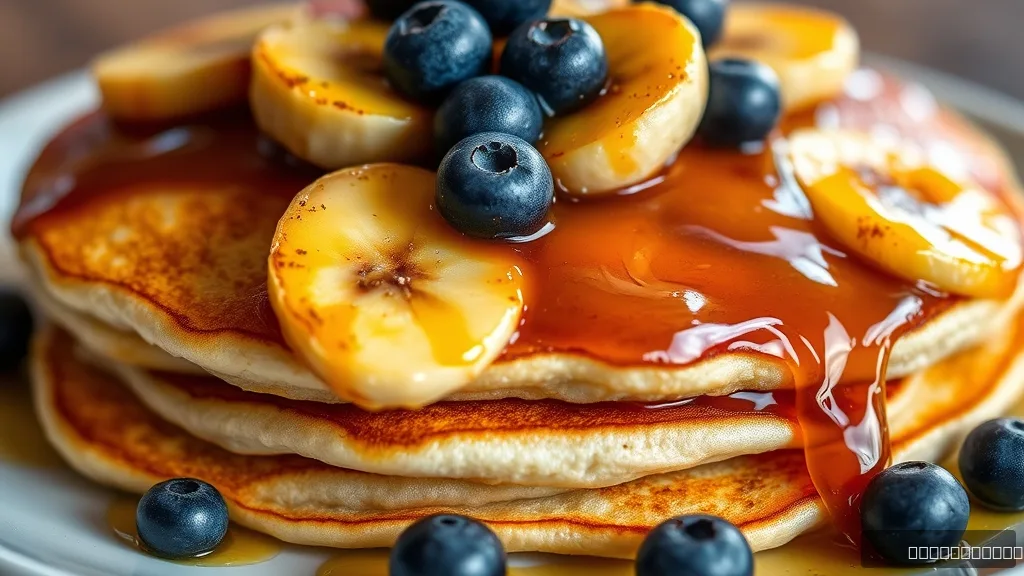 Blueberry Banana Oatmeal Pancakes