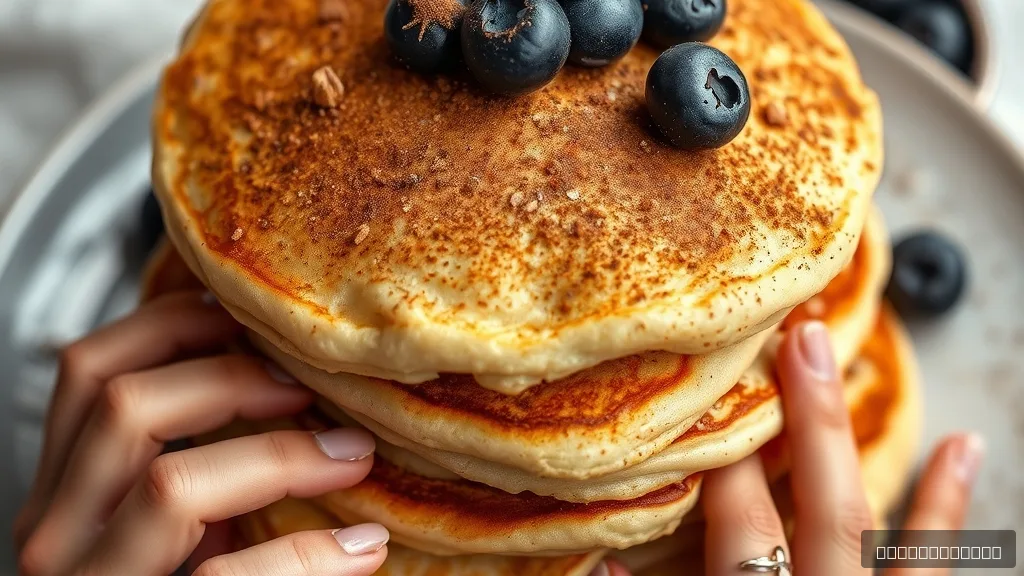 Blueberry Banana Oatmeal Pancakes