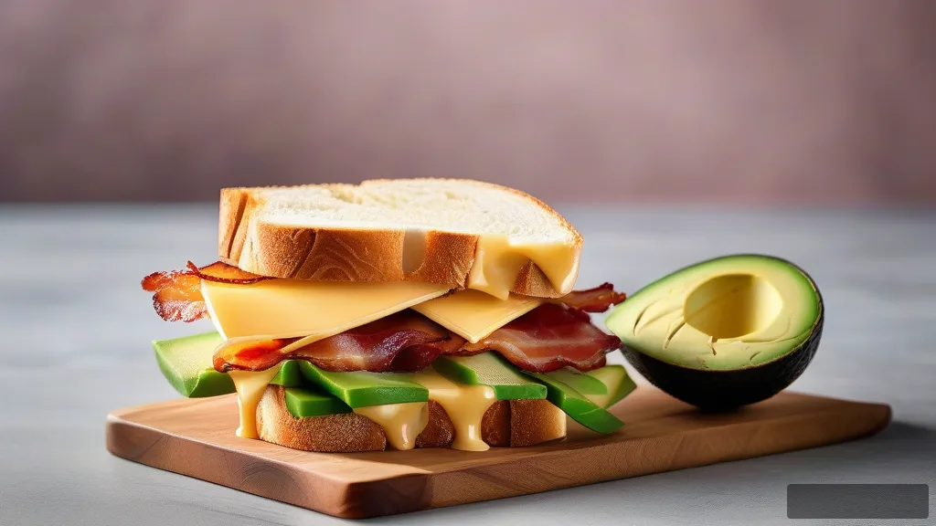 Garlic Avocado Grilled Cheese Sandwich