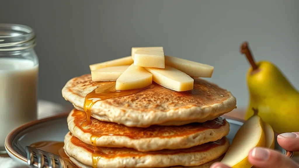 Oatmeal Pear Pancakes