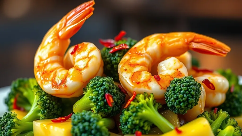 Keto Garlic Shrimp with Broccoli 