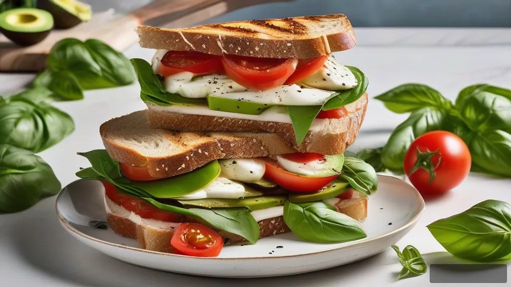 Garlic Avocado Grilled Cheese Sandwich