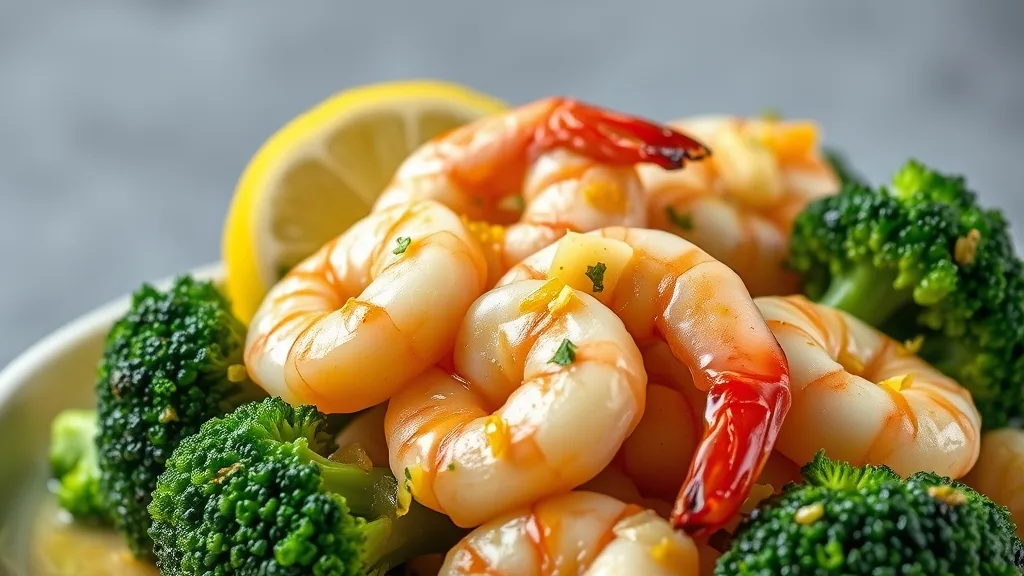 Keto Garlic Shrimp with Broccoli 